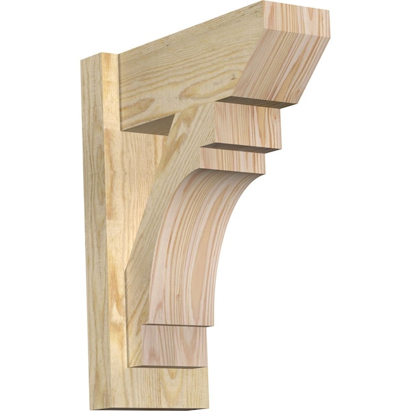 Ekena Millwork Merced Slat Rough Sawn Outlooker, Douglas Fir, 6"W x 14"D x 18"H OUT06X14X18MRC06RDF - main